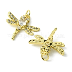 Eco-Friendly Brass Micro Pave Cubic Zirconia Pendants&nbsp;KK-A204-10G-01
