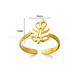 Simple Style 304 Stainless Steel Cuff Rings&nbsp;FS-WG1C3D0-05
