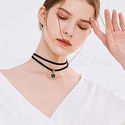 150Pcs 5 Colors Flower Shape Alloy Enamel Pendants&nbsp;ENAM-DC0001-32