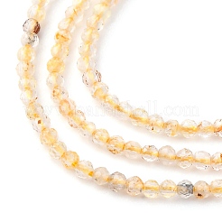 Natural Citrine(Heated) Beads Strands&nbsp;G-RM2025-A09-2mm