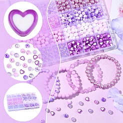 Puple Color Theme DIY Jewerly Making Kit&nbsp;DIY-FS0008-79