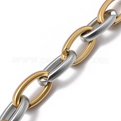 Handmade Opaque Spray Painted Acrylic Cable Chain&nbsp;AJEW-JB00749-03
