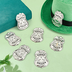 8Pcs Iron Alloy Badge Brooches&nbsp;JEWB-MA0001-03