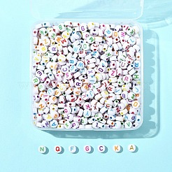 111G Craft Acrylic Horizontal Hole Letter Beads&nbsp;SACR-FS0001-35
