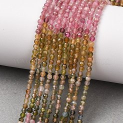 Gradient Color Natural Multicolor Tourmaline Beads Strands&nbsp;G-D110-A02-06