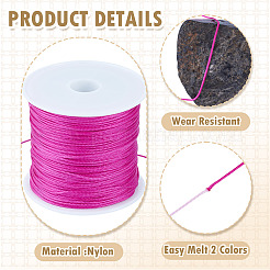 3 Rolls 3 Colors Nylon Braided Cord&nbsp;NWIR-TA0001-43B