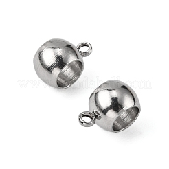 Tarnish Resistant Rondelle 201 Stainless Steel Tube Bails&nbsp;STAS-R075-22