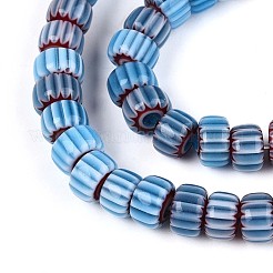 Handmade Millefiori Glass Beads Strands&nbsp;LAMP-T021-27A-04