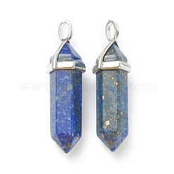 Natural Lapis Lazuli Pointed Pendants&nbsp;G-M378-01P-A07