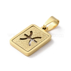 304 Stainless Steel Twelve Constellations Pendants&nbsp;STAS-S152-02G-L