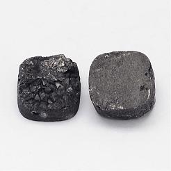 Electroplated Natural Druzy Quartz Crystal Beads&nbsp;G-G888-05D