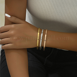 3Pcs Classic Stainless Steel Hinged Bangles for Women&nbsp;UP3566