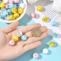 30Pcs Silicone Beads&nbsp;SIL-YW0002-26