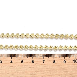 Brass Heart Link Chain Necklaces&nbsp;X-NJEW-M108-27G