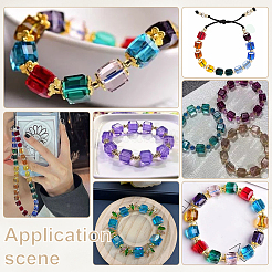 15 Colors Electroplate Glass Beads&nbsp;EGLA-WR0001-04B