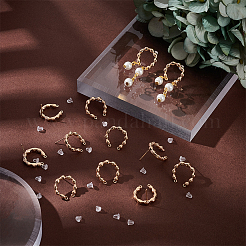 12Pcs Brass Stud Earring Findings&nbsp;KK-BC0010-37