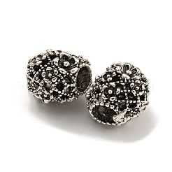 Rack Plating Alloy European Beads&nbsp;FIND-B034-30AS