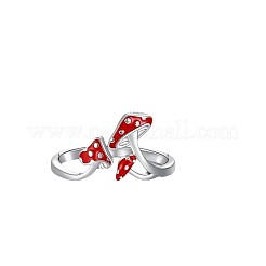Brass Enamel Cuff Open Rings for Women&nbsp;WG7A357-01