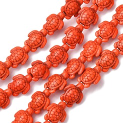 Dyed Synthetic Turquoise Beads Strands&nbsp;G-M152-07-B