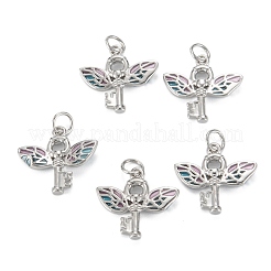 Brass Enamel  Pendants&nbsp;KK-C223-12P