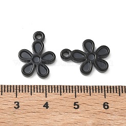 304 Stainless Steel Pendant Cabochon Settings for Enamel&nbsp;STAS-H240-35EB-01