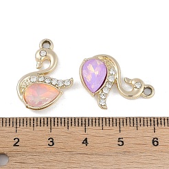 UV Plating Alloy with Mixed Color Glass Rhinestone Pendants&nbsp;FIND-M018-33G