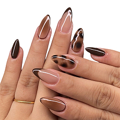 Leopard Print Plastic Full Cover Press On False Nails&nbsp;MRMJ-WH20008-24