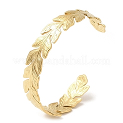 304 Stainless Steel Cuff Bangles&nbsp;BJEW-K267-06G
