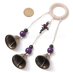 Halloween Theme Iron Bell Pendant Decoration&nbsp;HJEW-JM02477