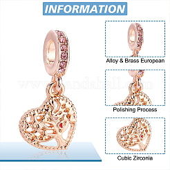 20pcs 10 Style Alloy & Brass European Dangle Charms&nbsp;MPDL-PH0001-14
