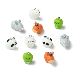 24Pcs 6 Styles Opaque Resin Pendants&nbsp;FIND-CJ0004-89