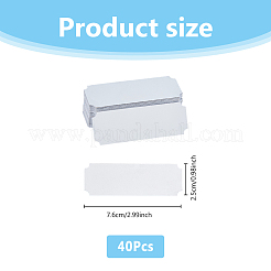 40Pcs Aluminum Blank Name Cards&nbsp;DIY-DC0003-12P