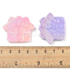 UV Plating Iridescent Acrylic Beads&nbsp;OACR-G039-20