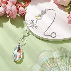 Glass & 201 Stainless Steel Suncatchers&nbsp;HJEW-JM01897