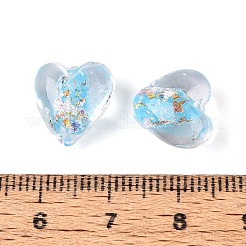 Handmade Foil Glass Beads&nbsp;FOIL-N029-09D