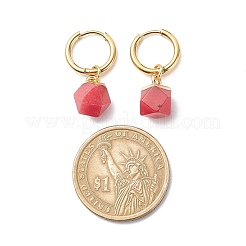 Gemstone Polygon Dangle Earrings&nbsp;EJEW-JE05106