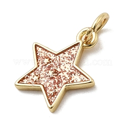 Brass Enamel Pendants&nbsp;KK-P338-13G-02