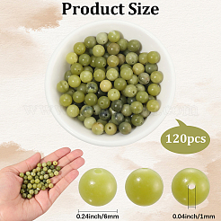 120pcs Natural Chinese Jade/Southern Jade Beads&nbsp;G-PA0001-08A