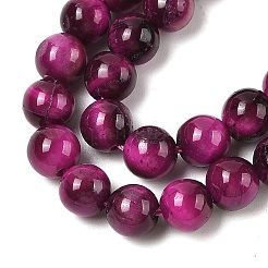 Grade AB Natural Tiger Eye Beads Strands&nbsp;G-B133-A02-6MM-05