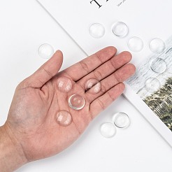 Transparent Glass Cabochons&nbsp;X-GGLA-R026-20mm