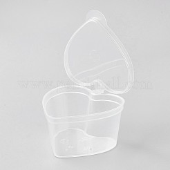 45ml Heart Shaped Seasoning Box&nbsp;LS-CON-WH0031-01