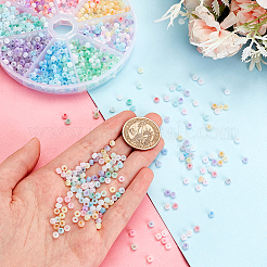 8 Bags 8 Colors Glass Round Seed Beads&nbsp;SEED-PH0001-93