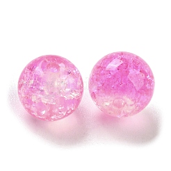 Transparent Spray Painting Crackle Glass Beads&nbsp;GLAA-L046-01B-37