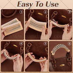 Cowhide Bag Handle Protective Sleeves&nbsp;AJEW-WH0766-80A