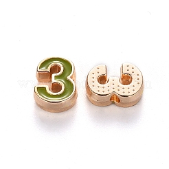 Alloy Enamel Beads&nbsp;ENAM-R055-03-03-RS