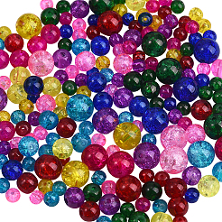 1920~2480Pcs 3 Style Spray Painted Crackle Glass Beads&nbsp;CCG-CJ0001-05