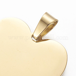 Ion Plating(IP) 304 Stainless Steel Stamping Blank Tag Pendants&nbsp;STAS-F213-02G
