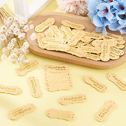 40Pcs PU Leather Craft Label Tags&nbsp;DIY-TADJ0001-22H