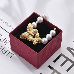 Ion Plating(IP) 304 Stainless Steel Link Bracelets for Women&nbsp;BJEW-P345-03G