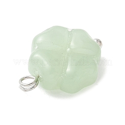 3Pcs 3 Colors Spray Painted Glass Pendants&nbsp;PALLOY-JF03522-01